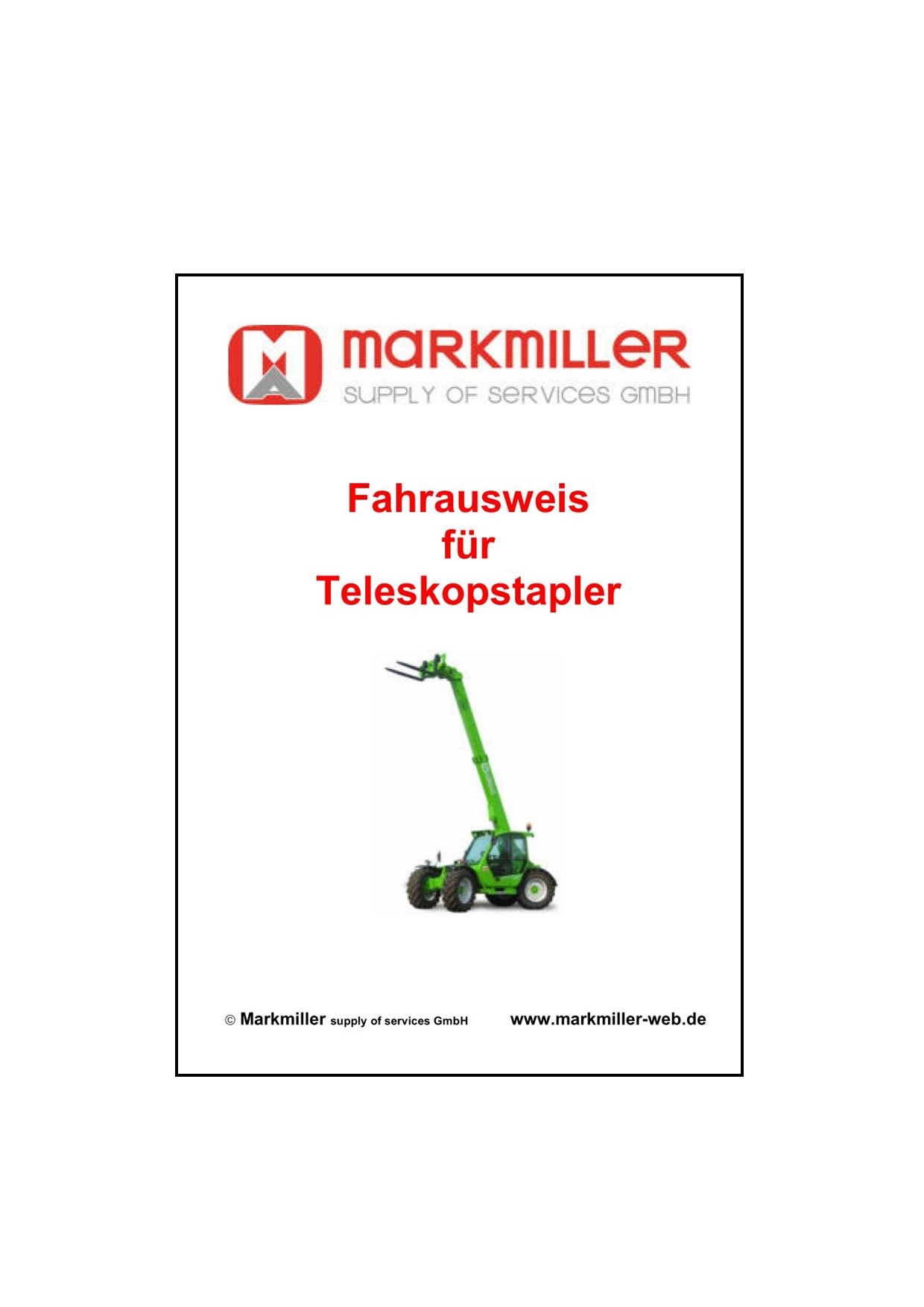 Ausweis: Teleskopstapler – Version A, Variante 2